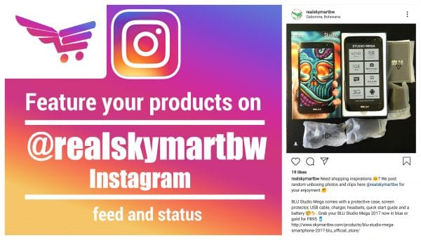 Feature your products on our Instagram status post and status